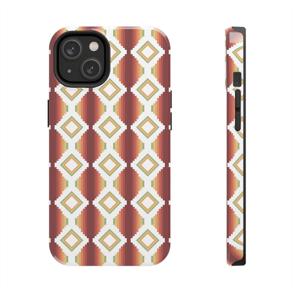 Tough Phone Cases Southwestern Rio Boho Hard Phone Case