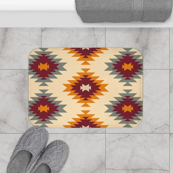 Adobe Sunset Bath Mat, Southwestern Bath Mat for Bathroom