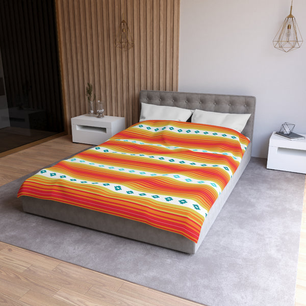 Southwestern Boho Bedroom Bedding: Microfiber Duvet Cover Available in 4 Sizes