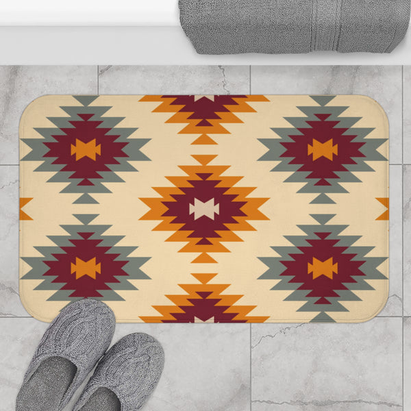 Adobe Sunset Bath Mat, Southwestern Bath Mat for Bathroom