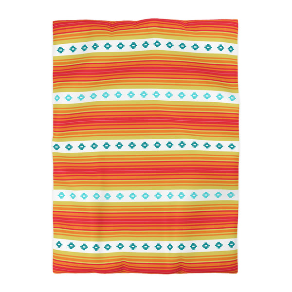 Southwestern Boho Bedroom Bedding: Microfiber Duvet Cover Available in 4 Sizes