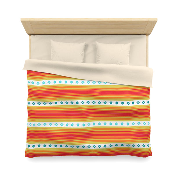 Southwestern Boho Bedroom Bedding: Microfiber Duvet Cover Available in 4 Sizes