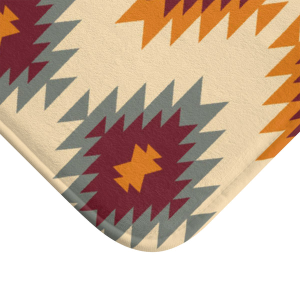 Adobe Sunset Bath Mat, Southwestern Bath Mat for Bathroom