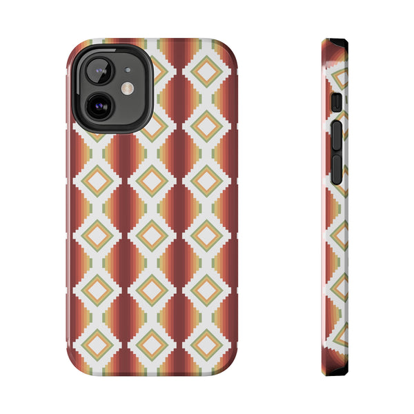 Tough Phone Cases Southwestern Rio Boho Hard Phone Case