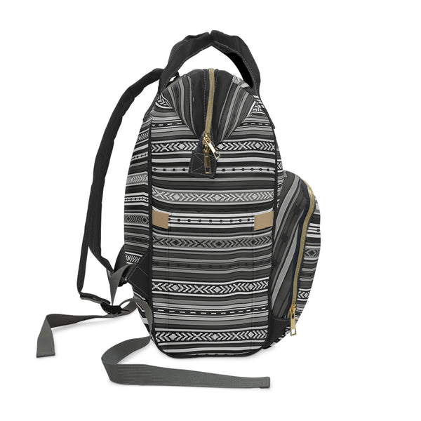 Diaper Backpack Gray Santa Fe Southwestern Bag Diaper Bags Multifunctional