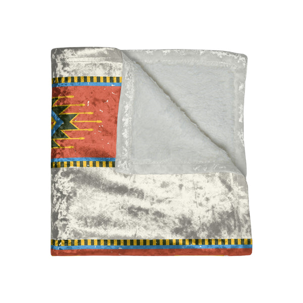 Living Room Throw Blanket Southwestern Blanket for Bedroom Bedding Velvet Blanket Polyester 4 x 5 ft