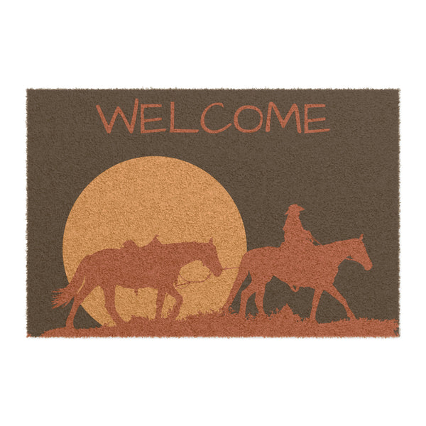 Welcome Mat Western Trails Heavy Duty Coir Mat Doormat