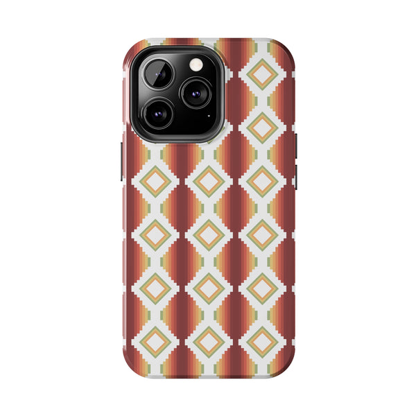 Tough Phone Cases Southwestern Rio Boho Hard Phone Case