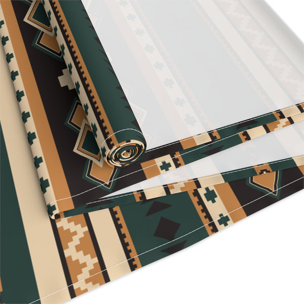 Southwestern Table Runner (Cotton or Poly), Two Sizes Rolling Hills Print