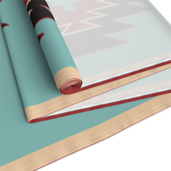 Table Runner for Dining Room Kitchen Southwestern Bohemian Rustic Design Cotton or Polyester Two Size Options