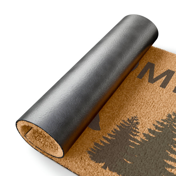 Bear Lodge Welcome Mat, Heavy Duty Door Mat