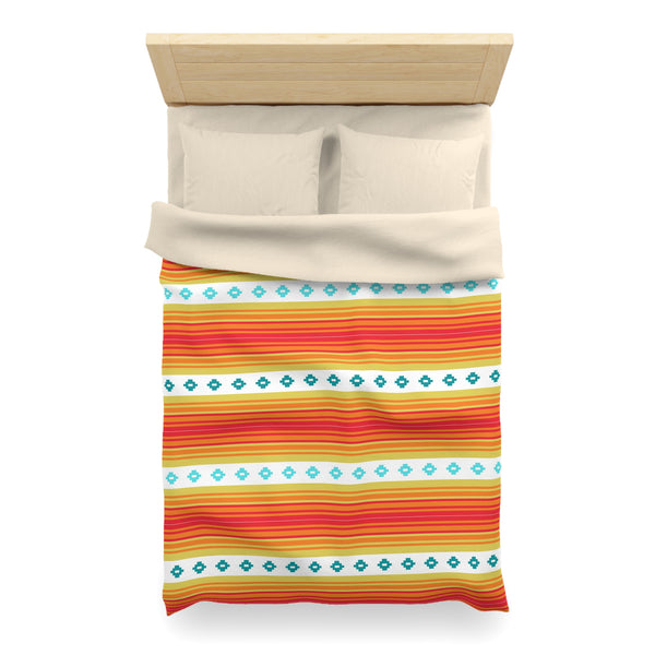 Southwestern Boho Bedroom Bedding: Microfiber Duvet Cover Available in 4 Sizes