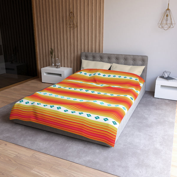 Southwestern Boho Bedroom Bedding: Microfiber Duvet Cover Available in 4 Sizes