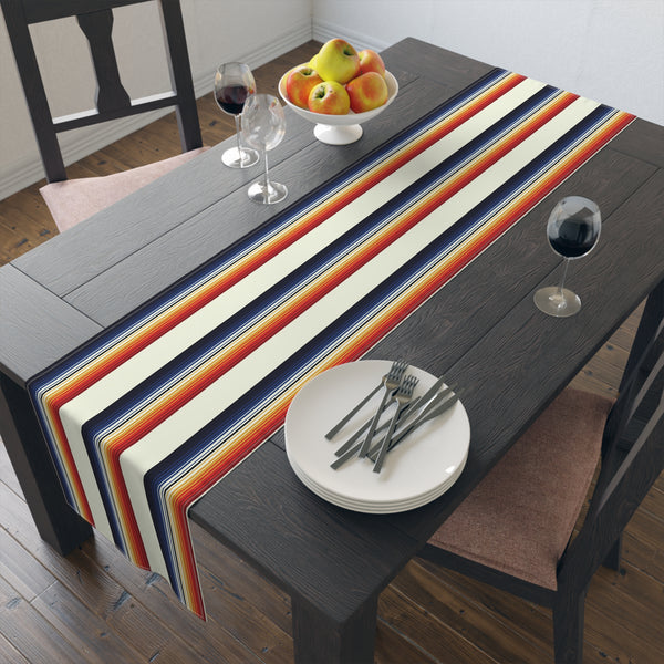 Cotton Table Runner or Polyester, Mexican Blanket Southwestern Print Runner for Table