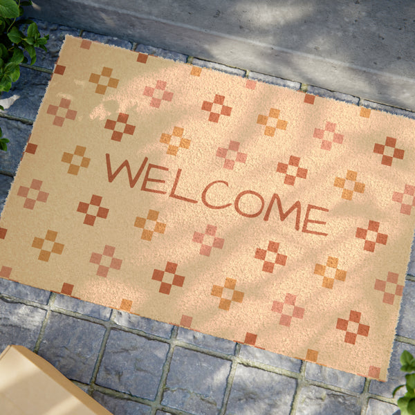 Coir Welcome Mat, Southwestern Door Mat