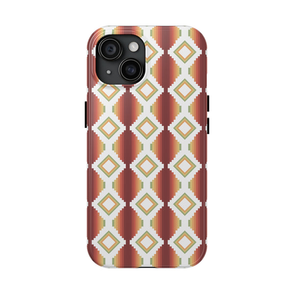 Tough Phone Cases Southwestern Rio Boho Hard Phone Case