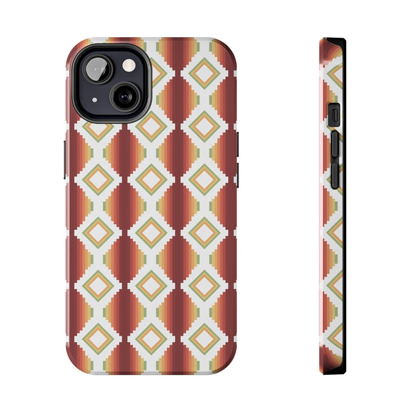 Tough Phone Cases Southwestern Rio Boho Hard Phone Case
