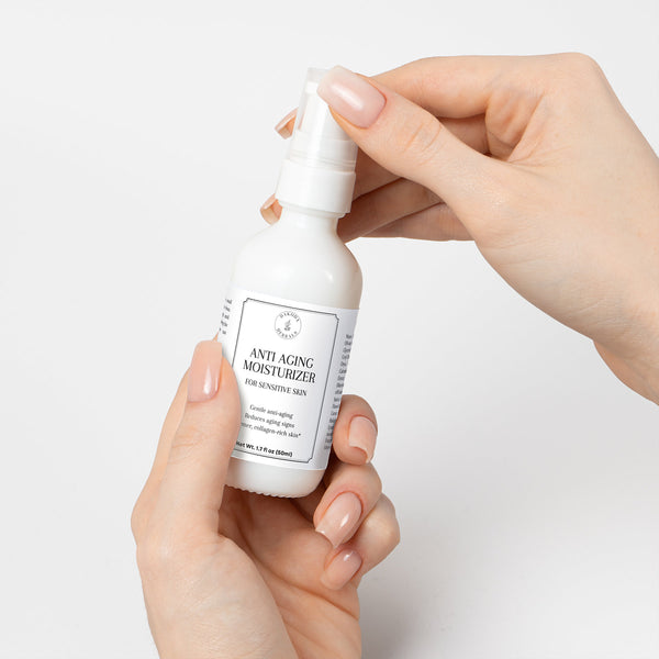 Anti-Aging Moisturizer for Sensitive Skin - Boosts Collagen, Supports Skin Renewal, Locks in Hydration, Gentle Hydrating Face Cream