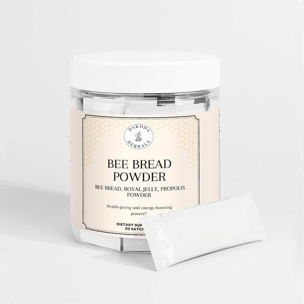 Bee Bread Powder Sachets - Natural Superfood for Energy, Immunity, and Wellness | Easy On-the-Go Nutrient Boost