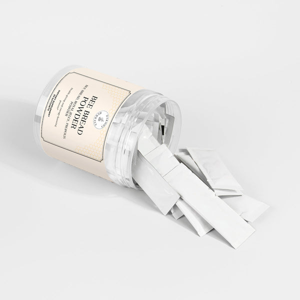 Bee Bread Powder Sachets - Natural Superfood for Energy, Immunity, and Wellness | Easy On-the-Go Nutrient Boost