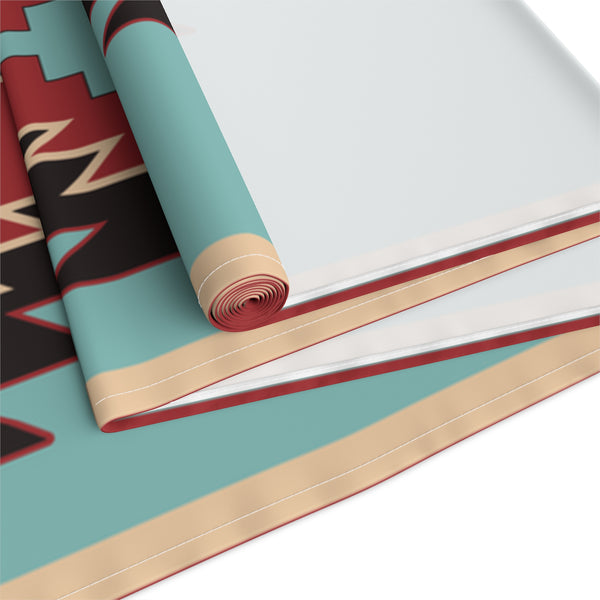 Table Runner for Dining Room Kitchen Southwestern Bohemian Rustic Design Cotton or Polyester Two Size Options