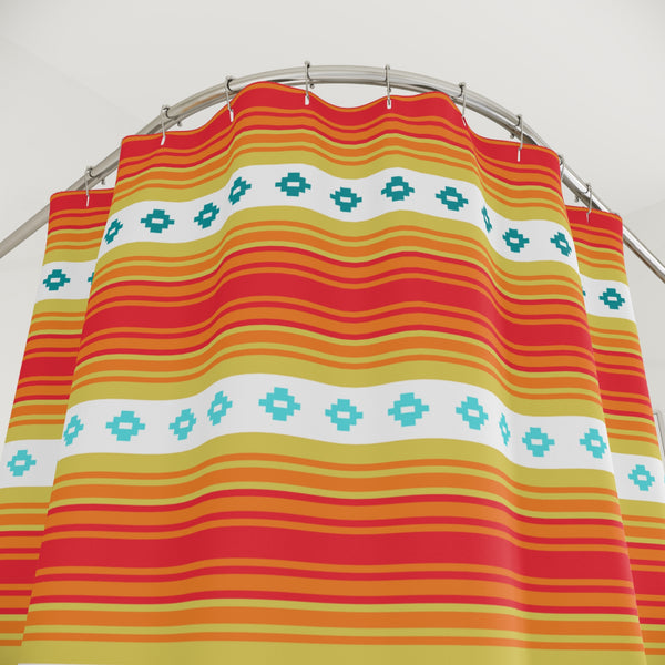 Southwestern Shower Curtain for Bathroom Western Shower Curtain Bathroom Decor One Size