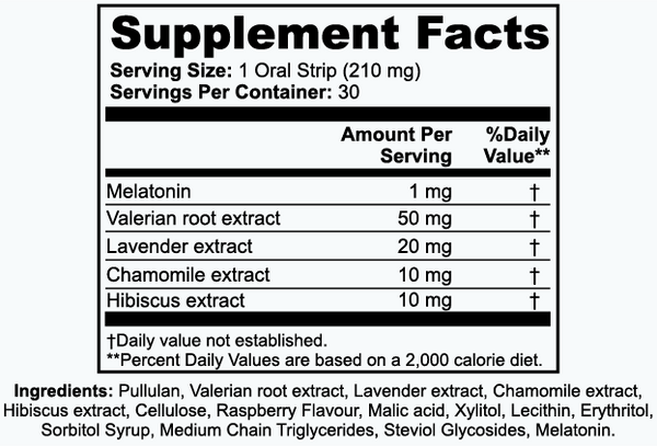 Sleep Strips - Raspberry Flavor