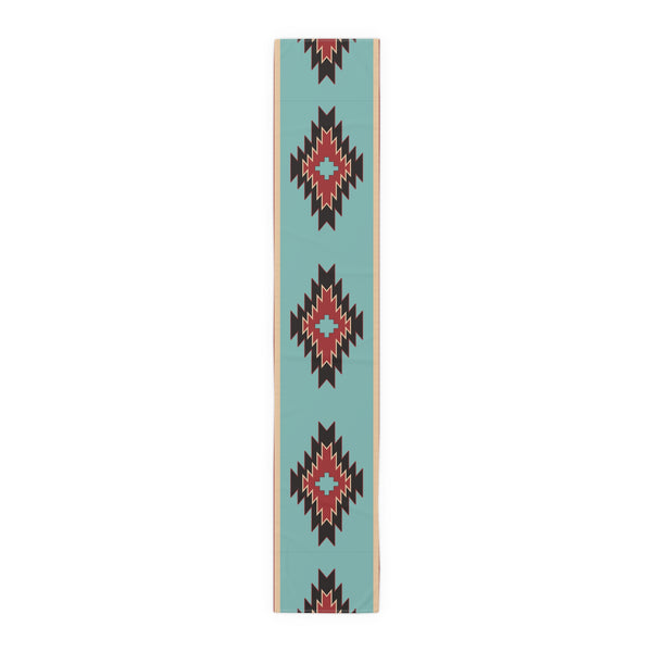 Table Runner for Dining Room Kitchen Southwestern Bohemian Rustic Design Cotton or Polyester Two Size Options