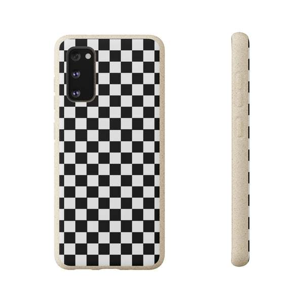 Biodegradable Checkered Phone Case for iPhone or Samsung Models