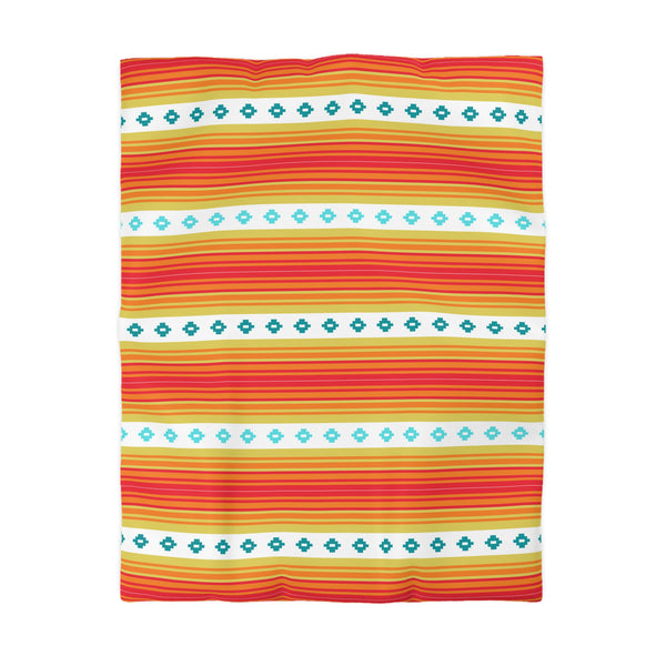 Southwestern Boho Bedroom Bedding: Microfiber Duvet Cover Available in 4 Sizes
