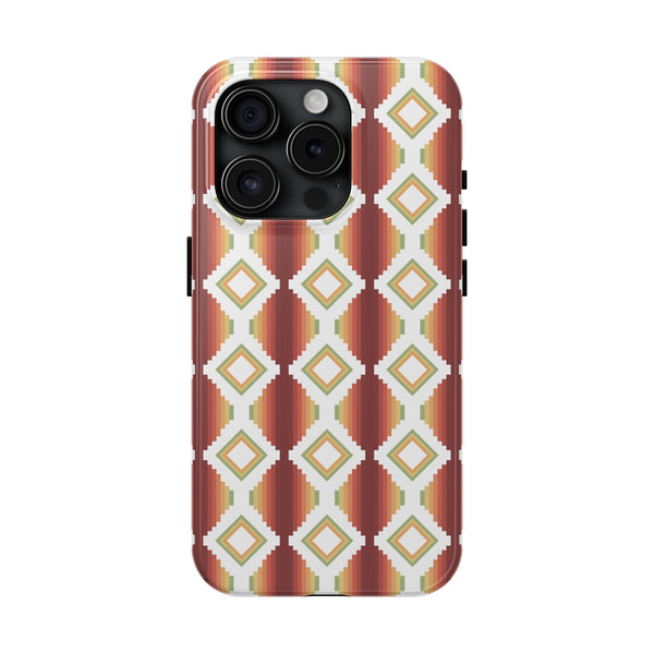 Tough Phone Cases Southwestern Rio Boho Hard Phone Case