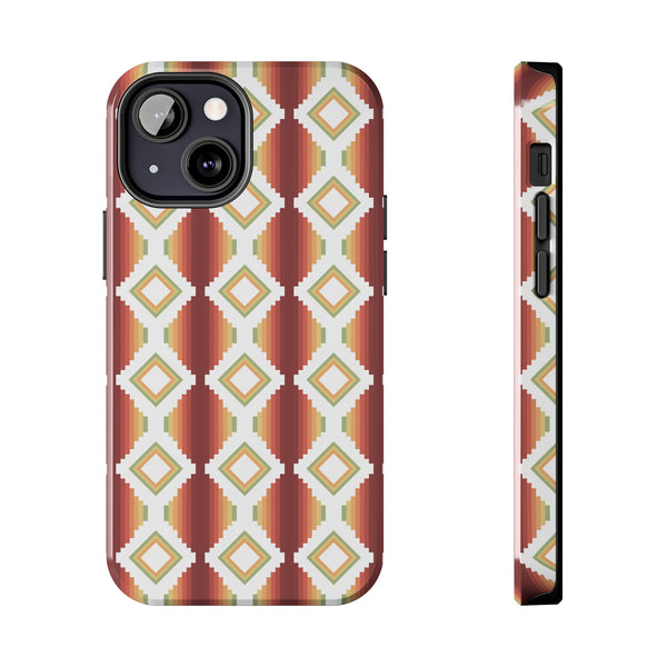 Tough Phone Cases Southwestern Rio Boho Hard Phone Case