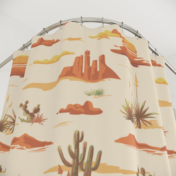 Shower Curtains for Bathroom Desert Them Curtain for Shower, 71x74" Polyester Anti-wrinkle