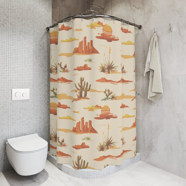Shower Curtains for Bathroom Desert Them Curtain for Shower, 71x74" Polyester Anti-wrinkle