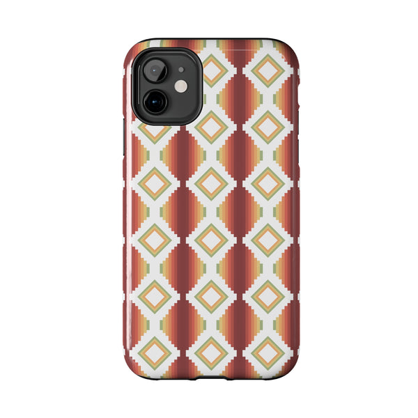 Tough Phone Cases Southwestern Rio Boho Hard Phone Case