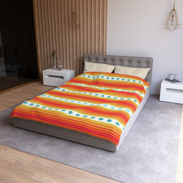Southwestern Boho Bedroom Bedding: Microfiber Duvet Cover Available in 4 Sizes