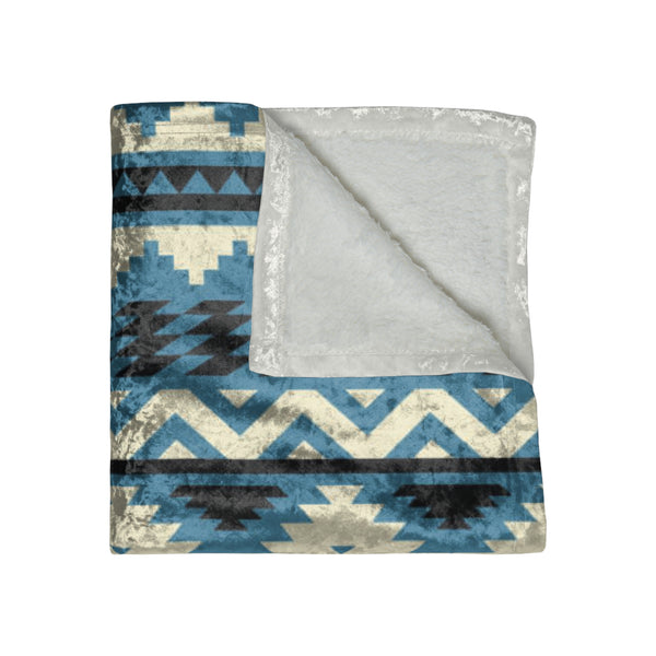 Thrown Blanket for Living Room Blanket for Bedroom Crushed Velvet Throw Waters Ridge Southwestern Blanket