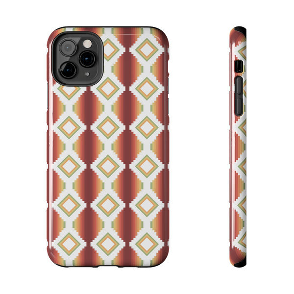 Tough Phone Cases Southwestern Rio Boho Hard Phone Case