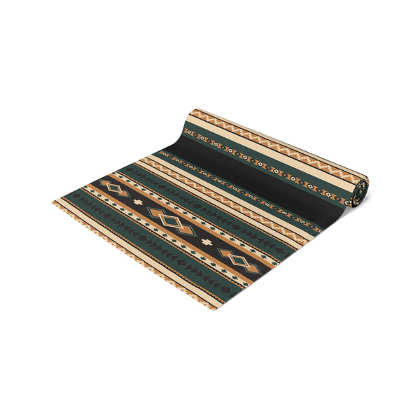 Southwestern Table Runner (Cotton or Poly), Two Sizes Rolling Hills Print