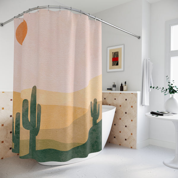 71" x 74" Desert Landscape Shower Curtain Bathroom Decor