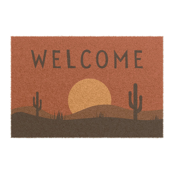 Saguaro Desert Coir Welcome Mat, Heavy Duty Doormat