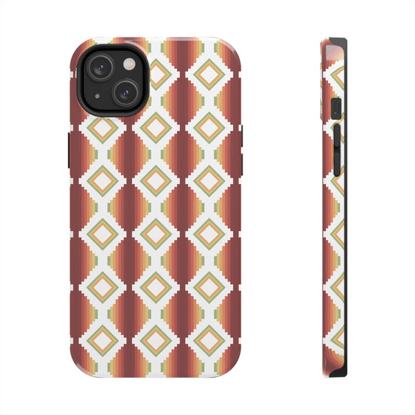 Tough Phone Cases Southwestern Rio Boho Hard Phone Case