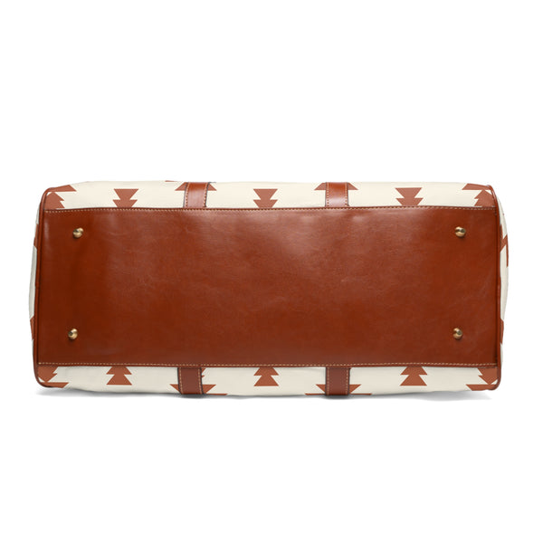 Southwestern Duffle Bag, Travel Bag with Faux Leather - Waterproof Bag for Travelers, Outdoor Enthusiasts, Gift for Adventurers - Southwest