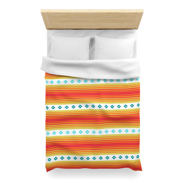 Southwestern Boho Bedroom Bedding: Microfiber Duvet Cover Available in 4 Sizes
