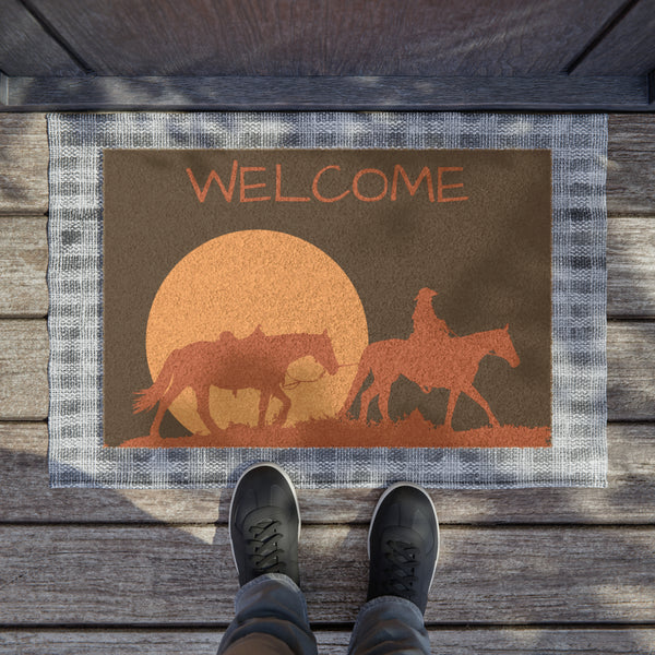Welcome Mat Western Trails Heavy Duty Coir Mat Doormat