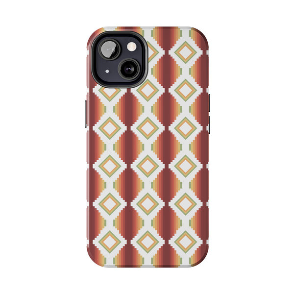 Tough Phone Cases Southwestern Rio Boho Hard Phone Case