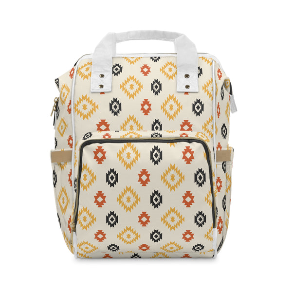 Southwestern Multifunctional Diaper Backpack Adobe Sands Bag for Diapers and Bottles