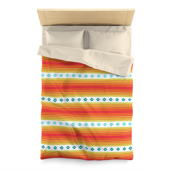Southwestern Boho Bedroom Bedding: Microfiber Duvet Cover Available in 4 Sizes