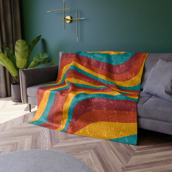 Retro Crushed Velvet Blanket