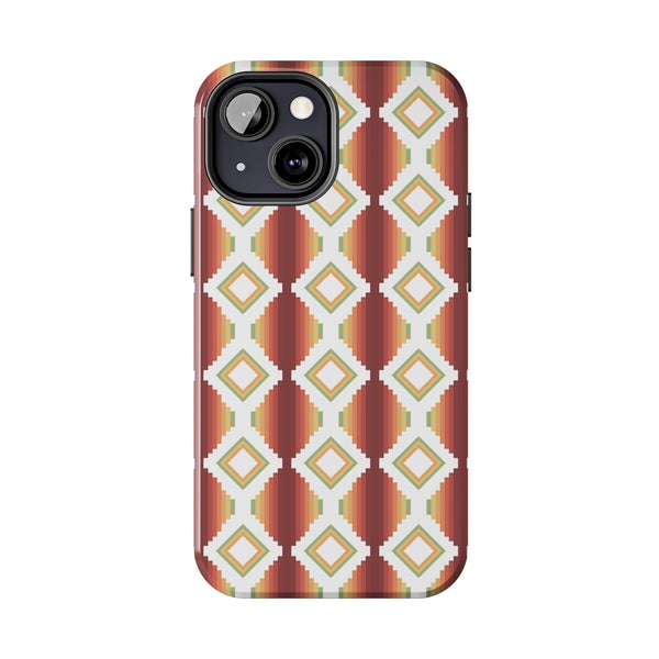 Tough Phone Cases Southwestern Rio Boho Hard Phone Case